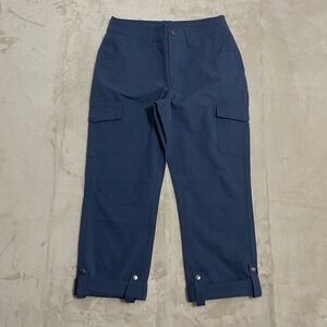 Eddie Bauer Cargo Pants Womens Size 4 Blue Lightweight Outdoor Hiking Travel